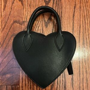 Kids Cute Black heart shaped purse